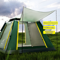 Outdoor 3-4 Person Tent Fully Automatic Opening Tents Double-layer Fabric Waterproof Canopy Portable Camping Hiking Travel Tent