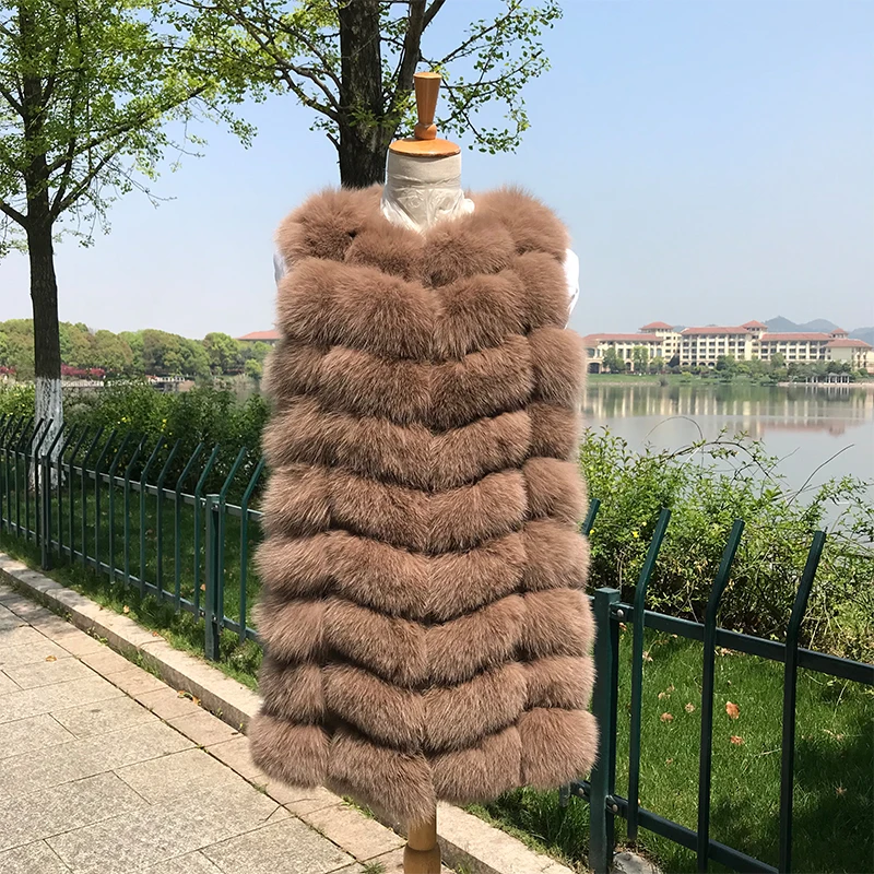 Women 2022 Winter Fashion Cheap Fox Fur Vest Real Fox Waistcoat With Fast Delivery