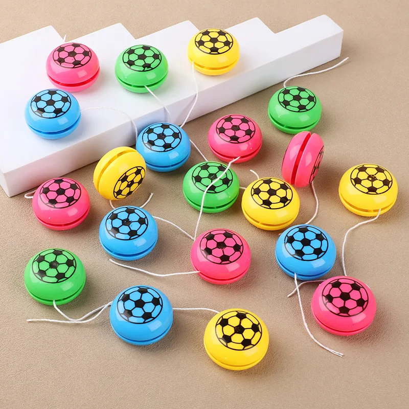 12/24Pcs Mini Yoyo Toys Bulk for Kids Sports Theme Soccer Birthday Party Favors Goodies Pinata Fillers Boys Girls Christmas Gift