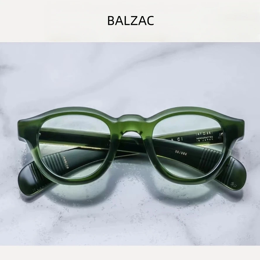 

JAC BALZAC Роскошные женские и мужские солнцезащитные очки, круглые очки для солнца UV400, ретро винтажные ацетатные женские солнцезащитные очки, уличные оттенки