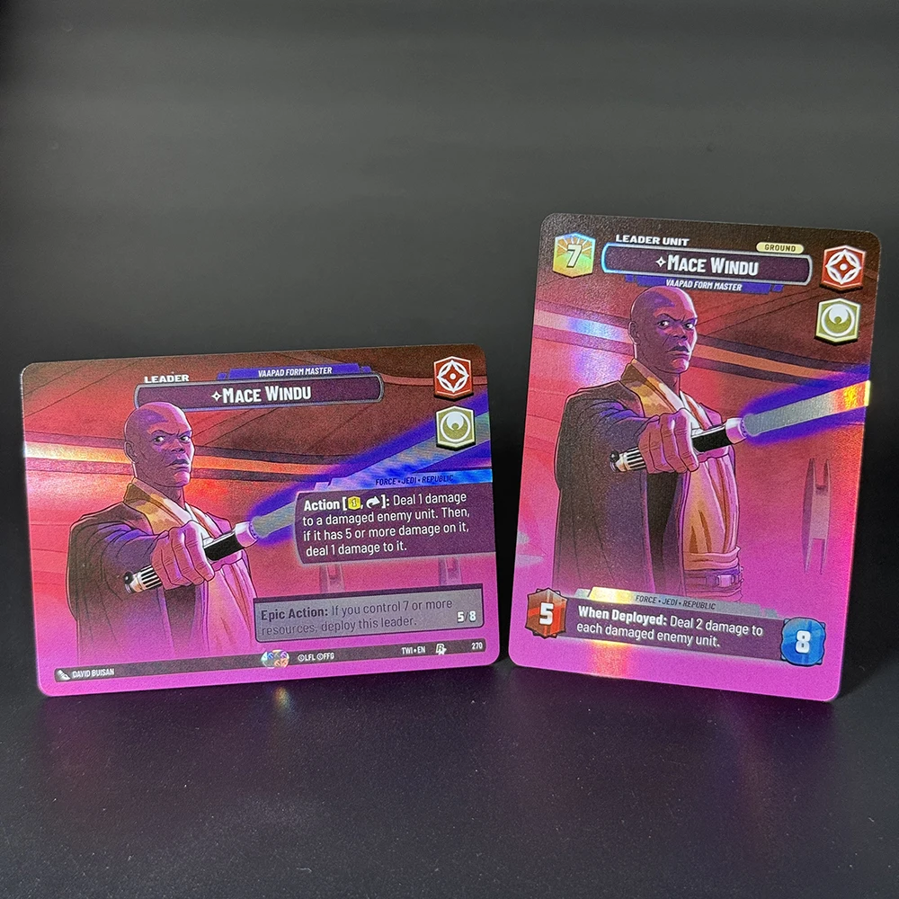 

SWUDB Foil Proxy Cards Set Twilight of the Republic (TWl) Jump to Lightspeed (JTL) EN Toys and Gifts Board Game Trading Cards