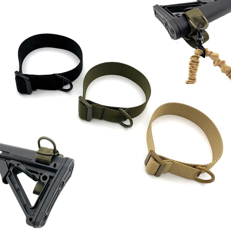 Military Tactical ButtStock Sling Adapter Rifle Stock Gun Strap Gun Rope