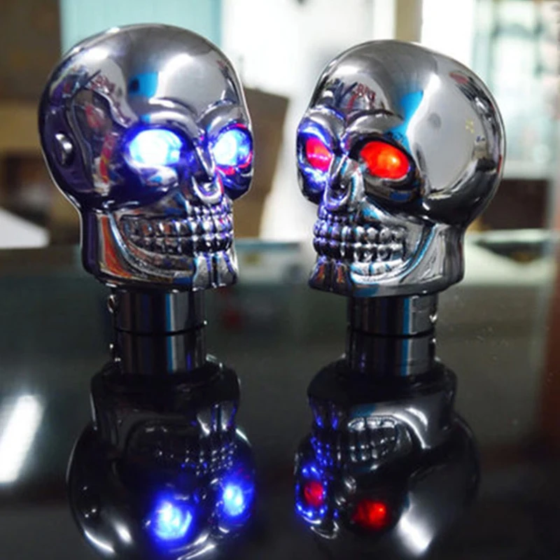 LED Lamp Shift Knob Skeleton Personalized Modification Sports Rod Gear Rod Universal Manual Head Rod Automotive Parts - view 4