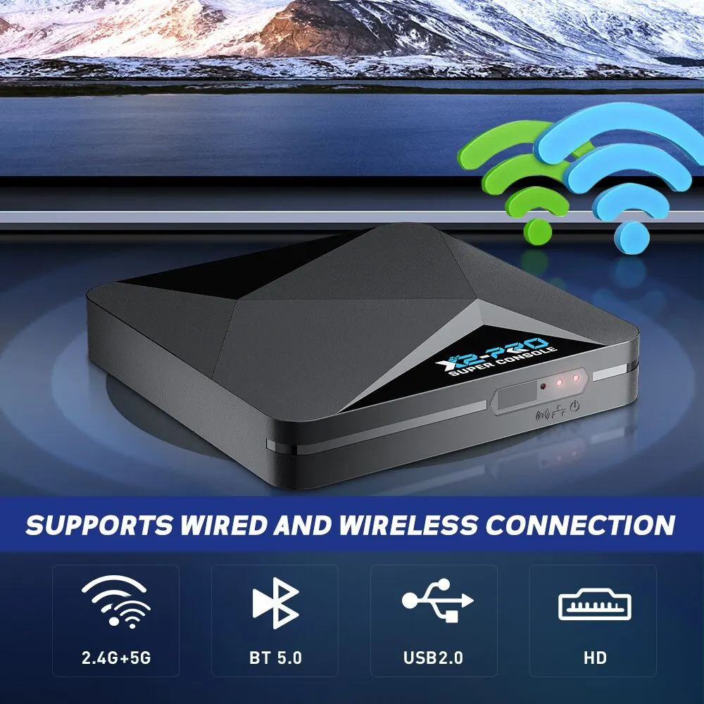 وحدة تحكم ألعاب فيديو ريترو سوبر كونسول X2 Pro مع 100000 + ألعاب لوحدة التحكم في الألعاب MAME/ARCADE/Sega Saturn/DC Retro 4K HD