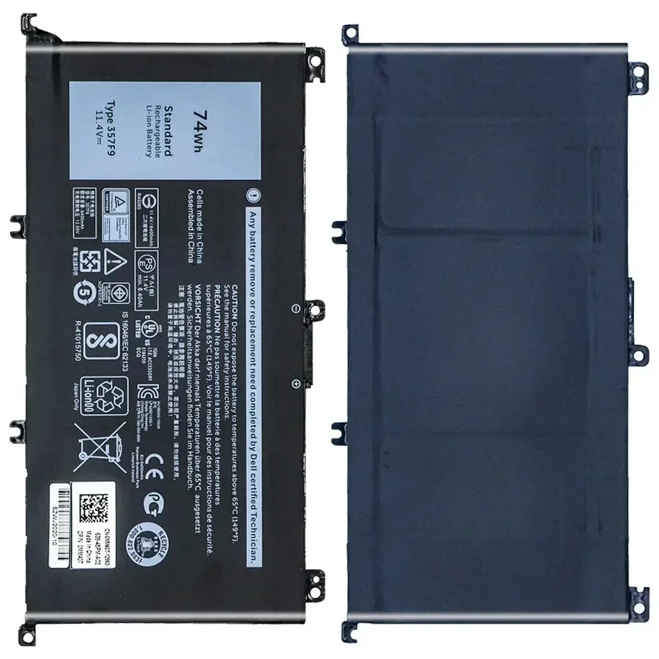 

357F9 Li-ion Battery For Dell Inspiron 15- 7000 7559 7557 7566 7567 5576 INS15PD-1548B INS15PD-1748B INS15PD-1848B