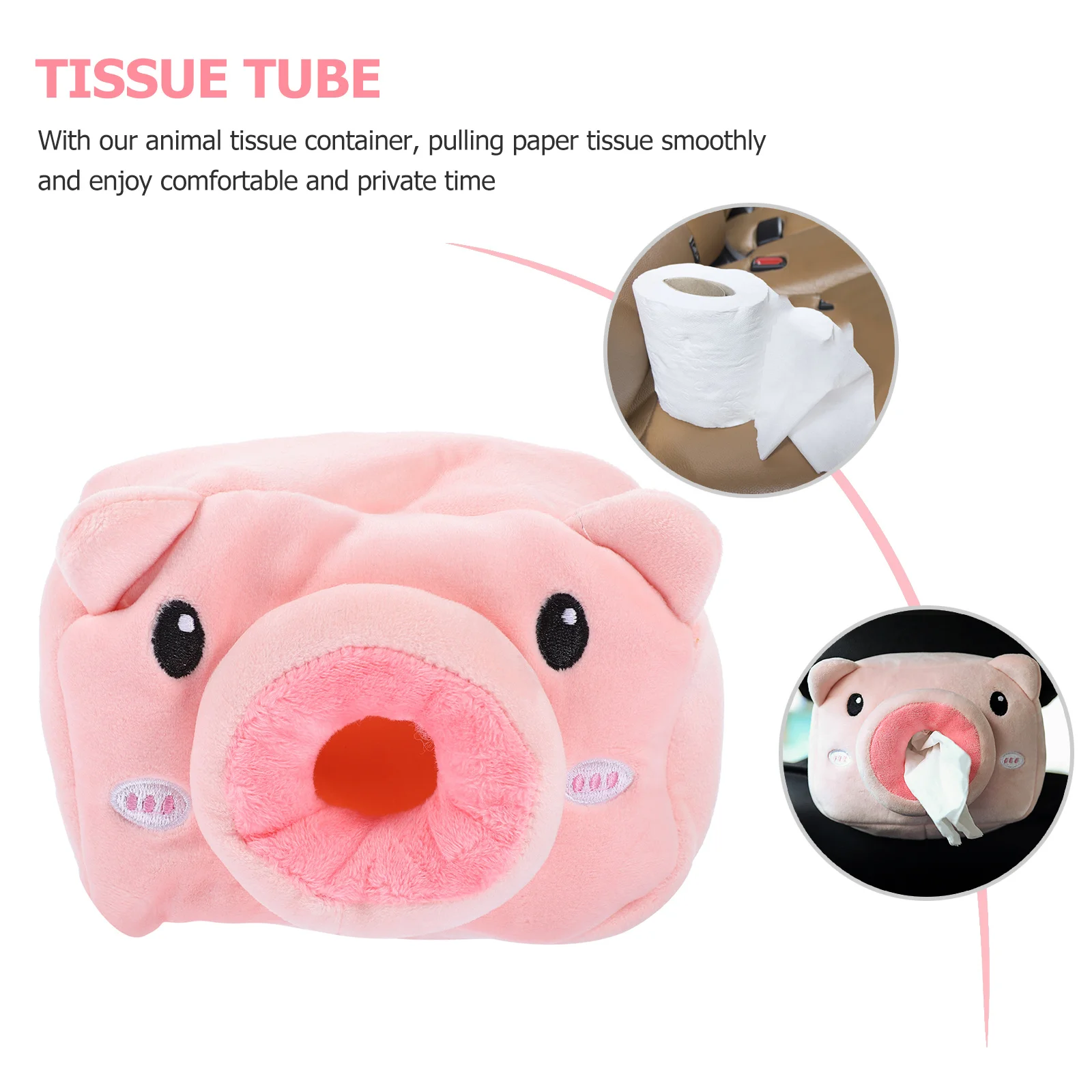 

Compact Size Animal Tissue Box Stylish Decorative Napkin Case for Bedroom Living Room Car Decor Tissue Holder Napkin Case