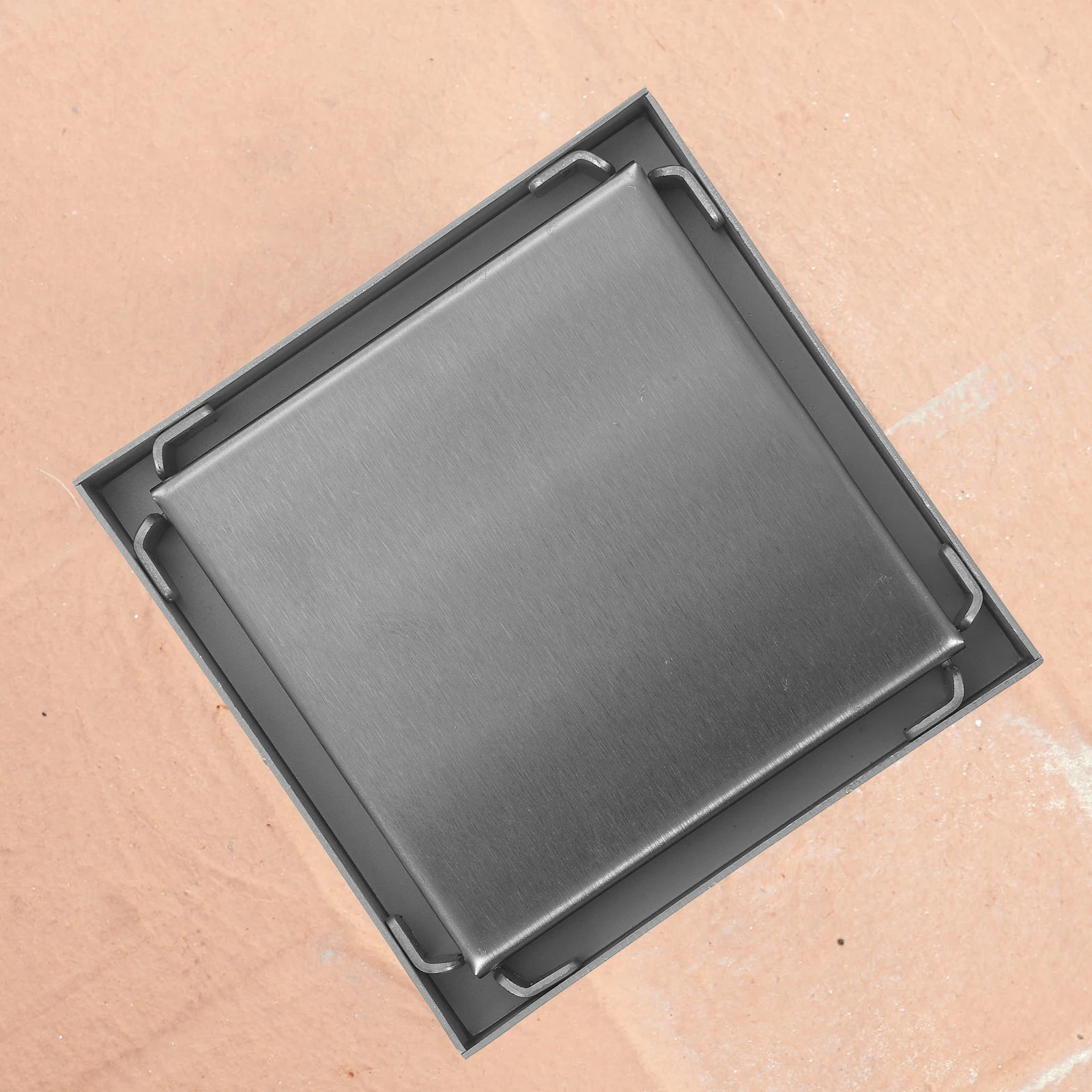 

Stainless Steel Shower Floor Drain Cover Hair Stopper Strainer Kitchen Bathroom Square Insert Drain Solution Easy Installation