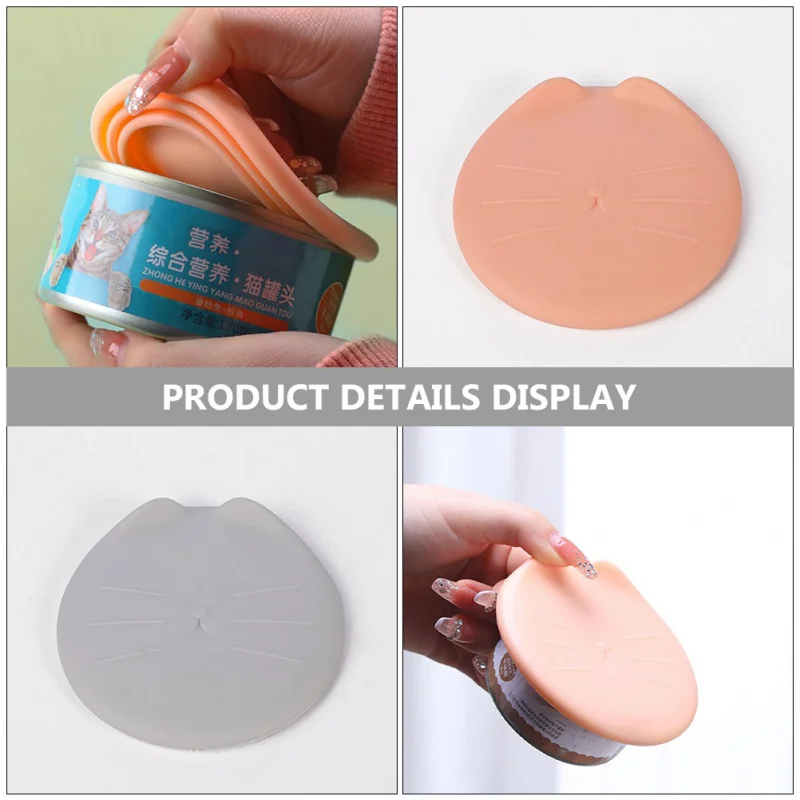 Dog Food Travel Container Can Lid Pet Cat Cover Jar Reusable Lids Puppy