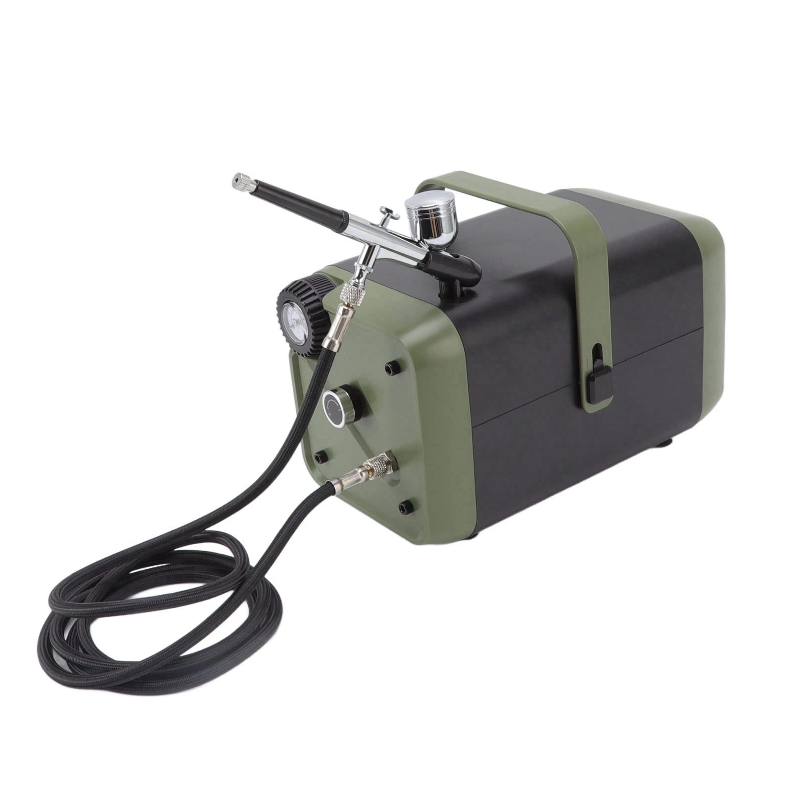 Airbrush Compressor Kit Professional Airbrushing System Kit Powerful Adjustment Oil  Air Compressor Airbrush Paint System