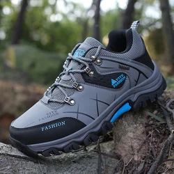 Men Winter Snow Boots Waterproof Leather Sneakers Super Warm Men Platform Boots Outdoor Male Hiking Boots Work Shoes Plus Size