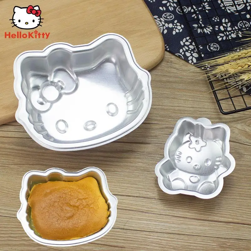 Cartoon Hello Kittys Cake Mold Sanrios Anime Big Pudding Jelly Bread Mold Kawaii Oven Household Dessert Making Baking Tools