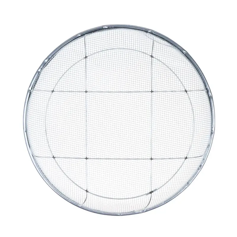 Stainless Steel Sieve 42cm Diameter 3mm Hole Garden Tool Soil Sifter Sand Stone Filter Mesh Pan Lightweight Easy Carry Gardenin