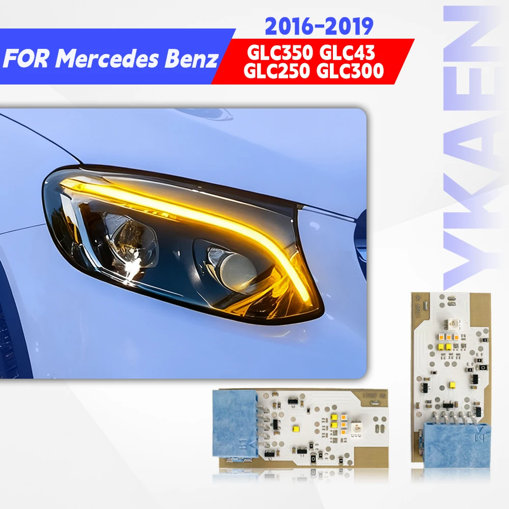 

Светодиодные платы DRL для Mercedes W253 GLC Class GLC250 GLC220 GLC200 GLC300 2016-2019, светодиодные фары дневного света A2539066500