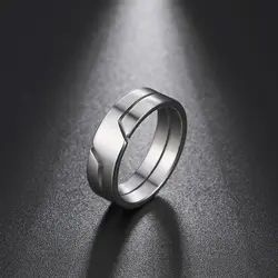 Newest Stainless Steel Ring for Men Women Couple Casual Finger Rings Fashion Simple Jewelry Engagement Anniversary Gift 2024