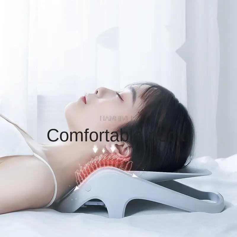 Moxibustion Pillow Hot Compress Neck Traction Heating Multi-position Height Adjustment Moxibustion Warm Pillow Cervical Pillow