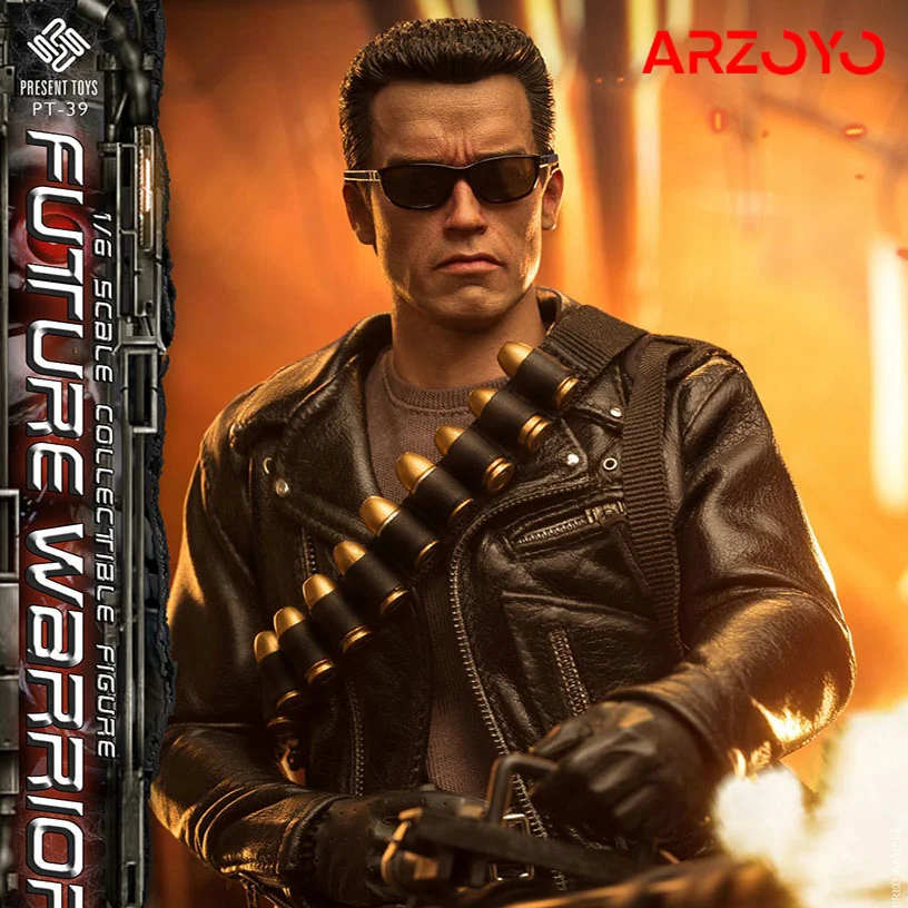 

PRESENT TOYS PT-sp39 1/6 Future Warrior T-800 Arnold Figure Model 12'' Male Soldier Action Body Doll Full Set Toy