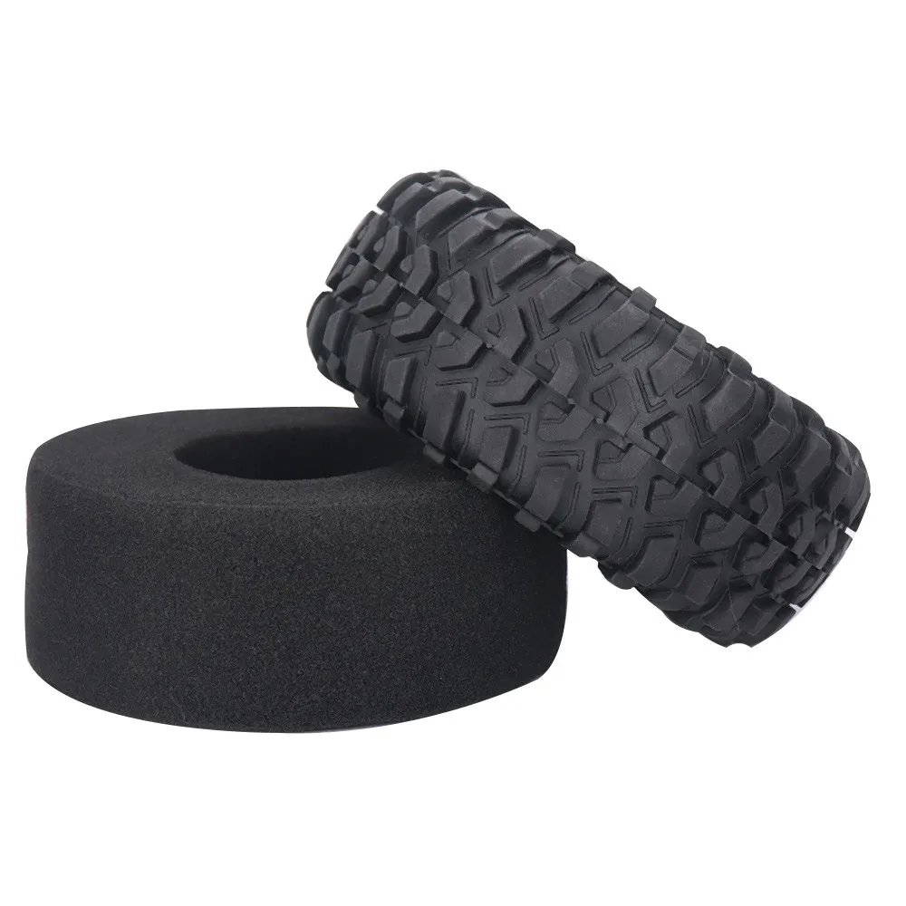 

4PCS 130*55MM 2.2 Rubber Terrain Tyre Wheel Tires for 1/10 RC Rock Crawler Axial SCX10 RR10 Wraith KM5