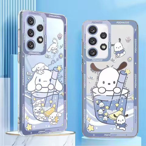 Phone Case for Samsung Galaxy A73 A21s A33 A12 A54 A52 A32 A11 A13 A14 A72 A24 A53 A23 A42 A22 A34 Cute Kuromi Cinnamoroll Cover