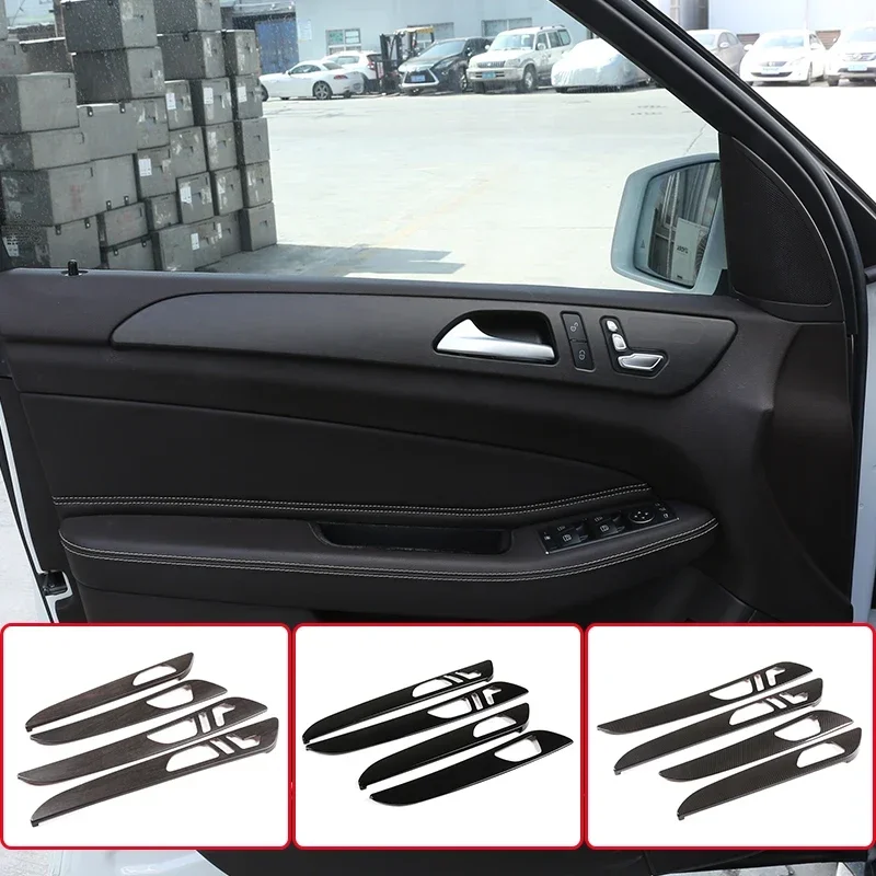 

For Mercedes Benz ML GLE GL Class GLS320 400 2012-2019 Wood Grain Door Interior Patchtrim Protective Panel Accessories