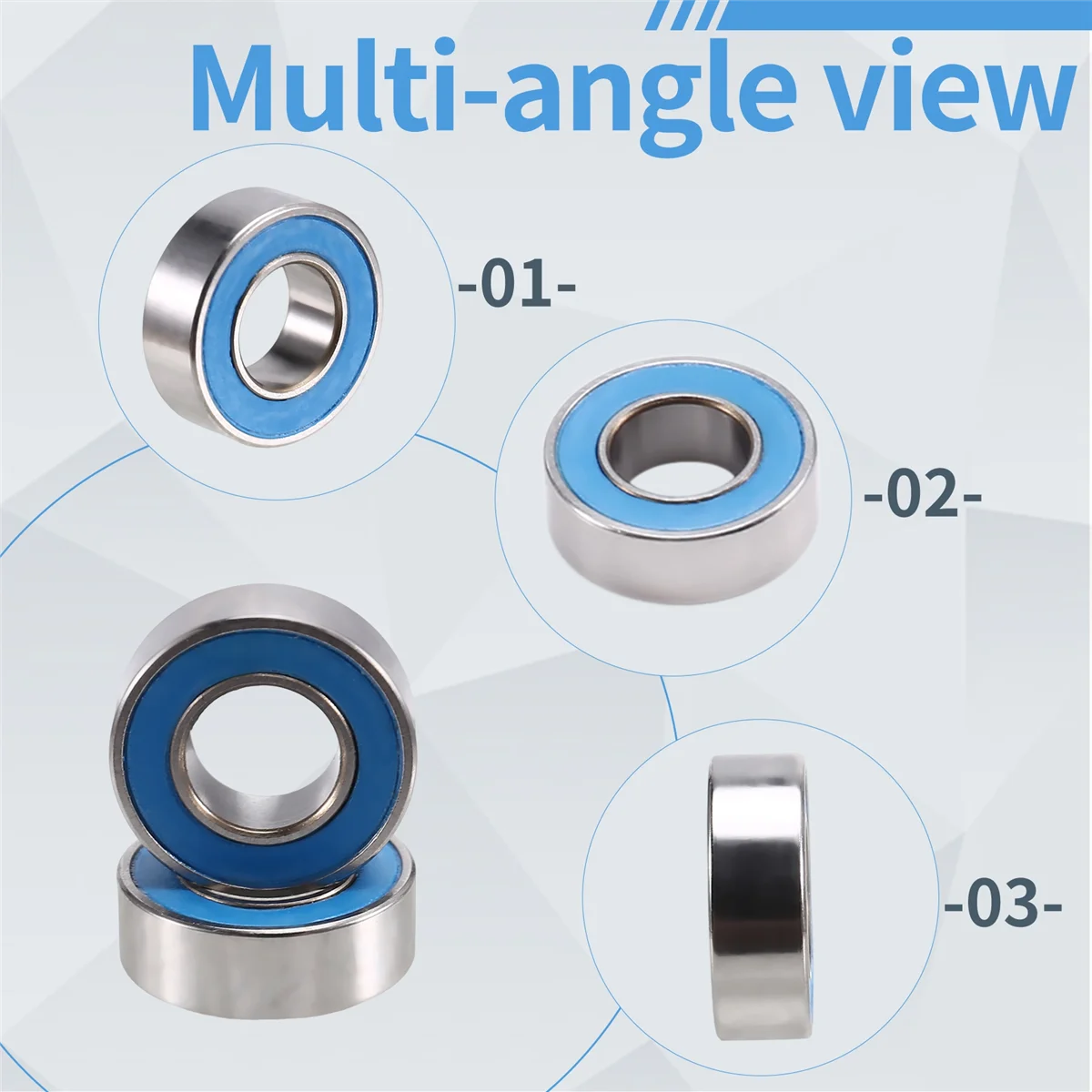 N18R Rotary Bearing Mr126- High Precision Bearing Blue Cover 6x12x4mm Small Ball Bearing