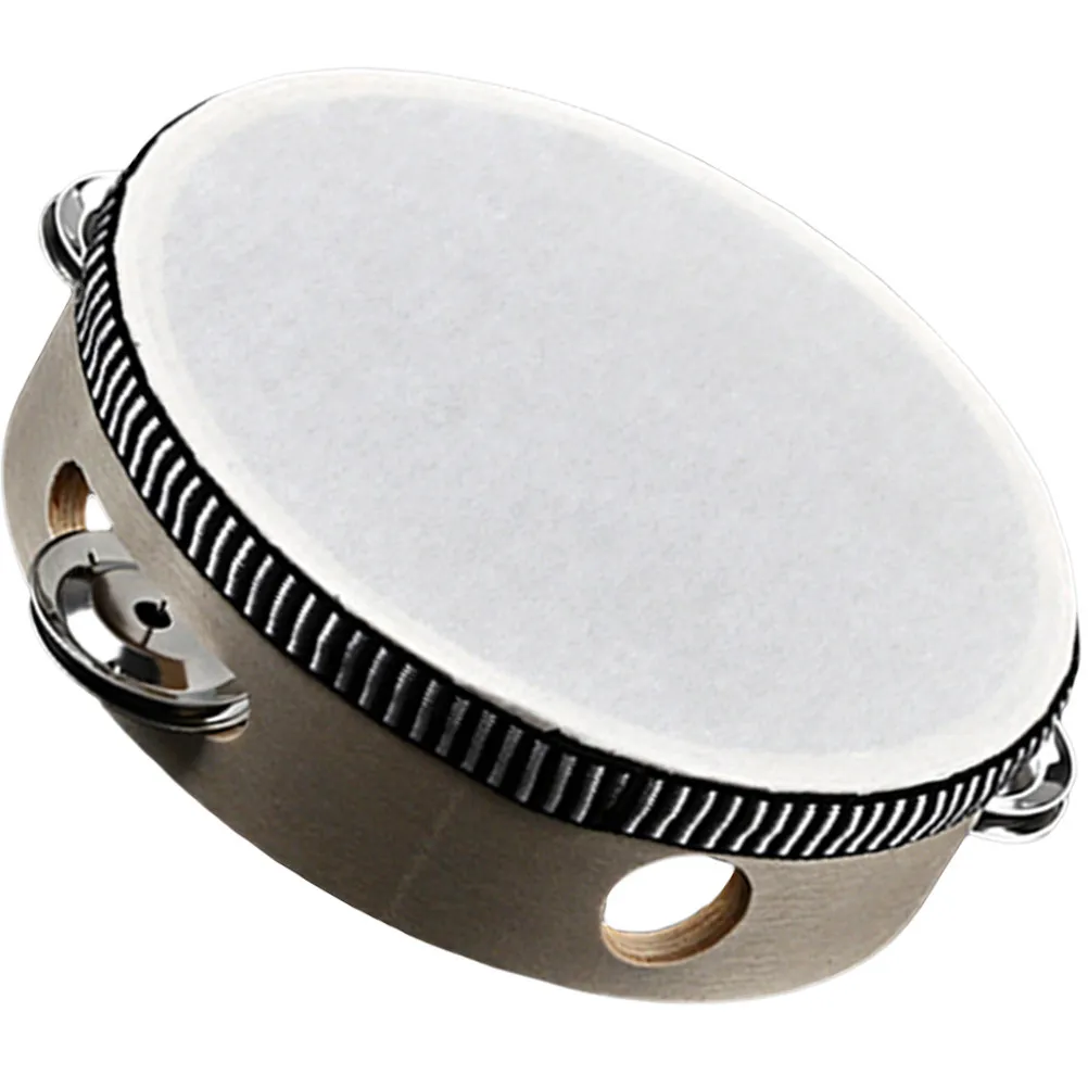 

Hand Drum Kids Single Row Tambourine Percussion Musical Instrument Handheld Shaking Bell Educational Plaything For Toddler