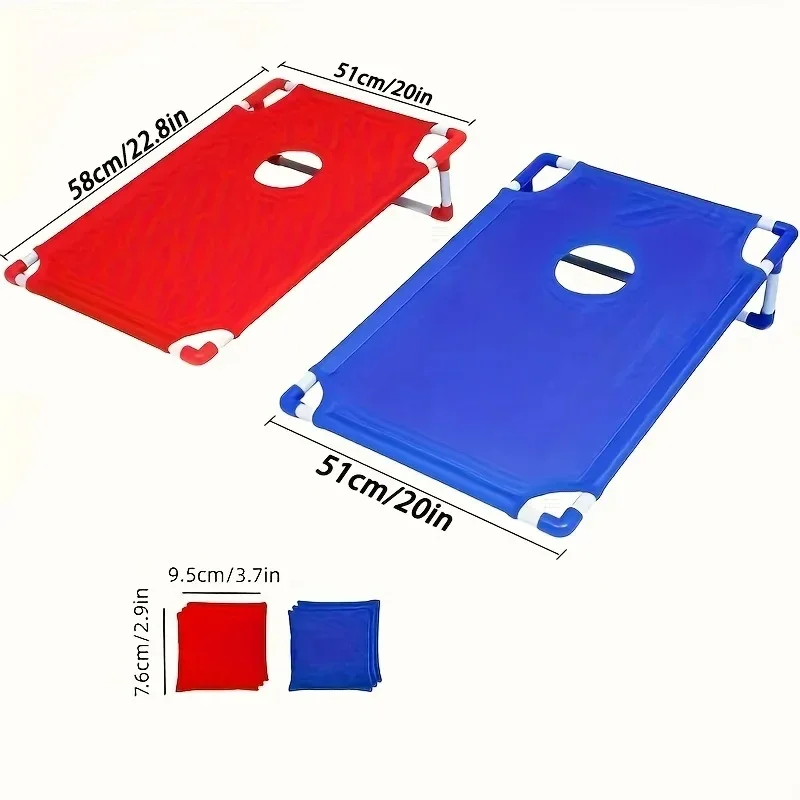 Portable Cornhole Game Set with 1 Durable Board & 6 Soft Bean Bags – Ideal for Yard Toss Games – Christmas and New Year Gifts image 6
