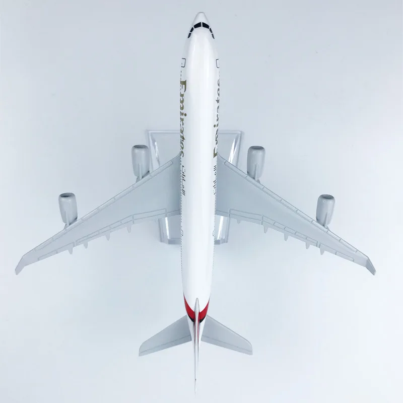 Modelo de avión A340 de 16cm, Emirates Airways, aleación de simulación fundida, modelo de avión, Kit de juguete y adornos, juguetes para niños de 8 a 10