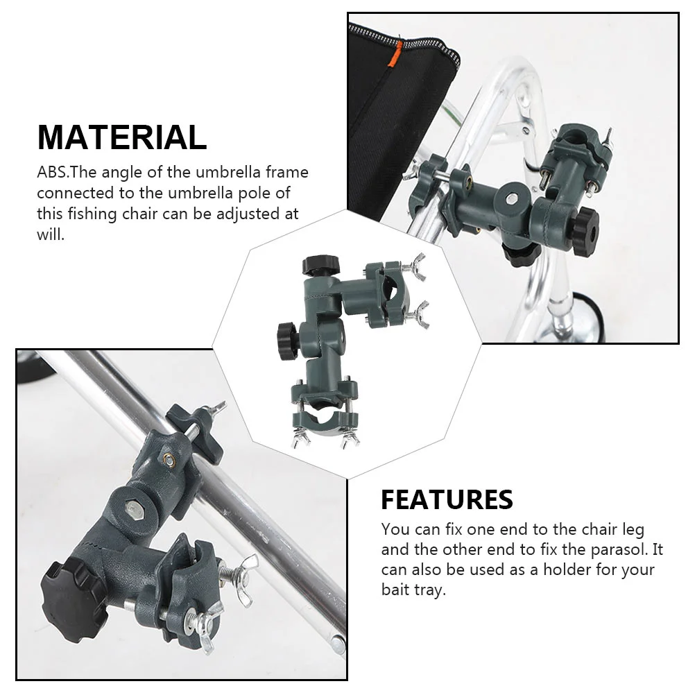 Guarda-chuva Stand Chair Holder, Mount Bracket, Clamp Parasol Rod Rack, Pátio Clip Clamps Deck, Conector Universal, Acessórios de bancada