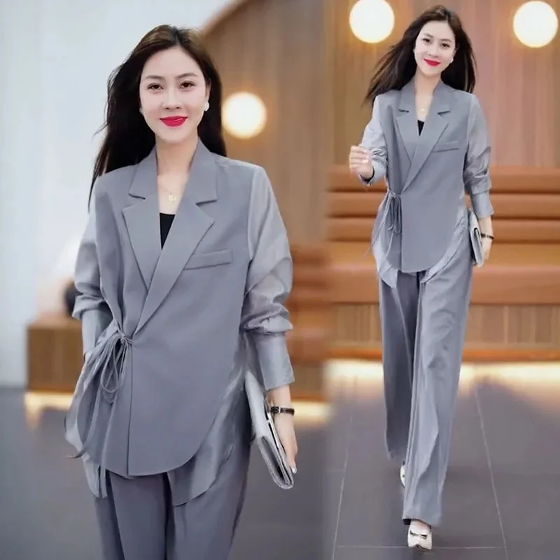 

Casual Blazer Set Spring/Summer 2023 New High Grade Explosive Street Age Reducing Women's Fashion Suit Two Piece Set