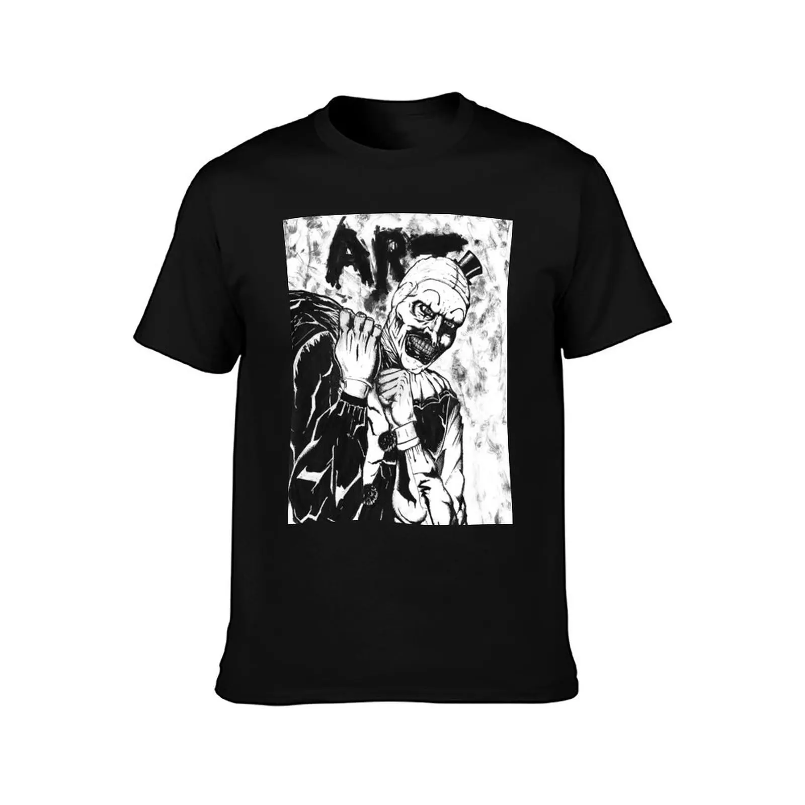 Art the Clown from the film Terrifier T-Shirt Summer Casual Cotton Tee Oversized Streetwear Tops Vintage Graphic Print