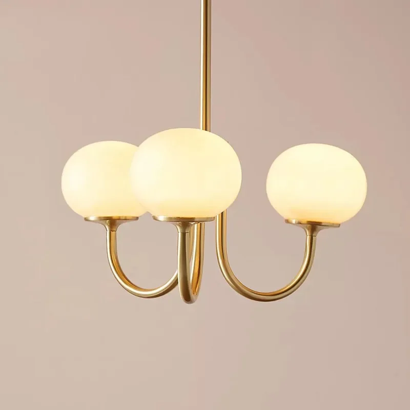 Vintage Living Room Ceiling Lamp Bauhaus Dining Table LED Chandelier Kitchen Lighting Sugar Pink Bedroom Light Loft Home Decor