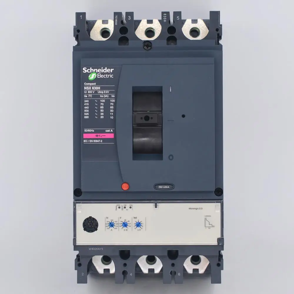 Compact Circuit breaker  NSX400/630H   LV432895   NSX630H - Micrologic 2.3 - 630 A - 3 poles 3d