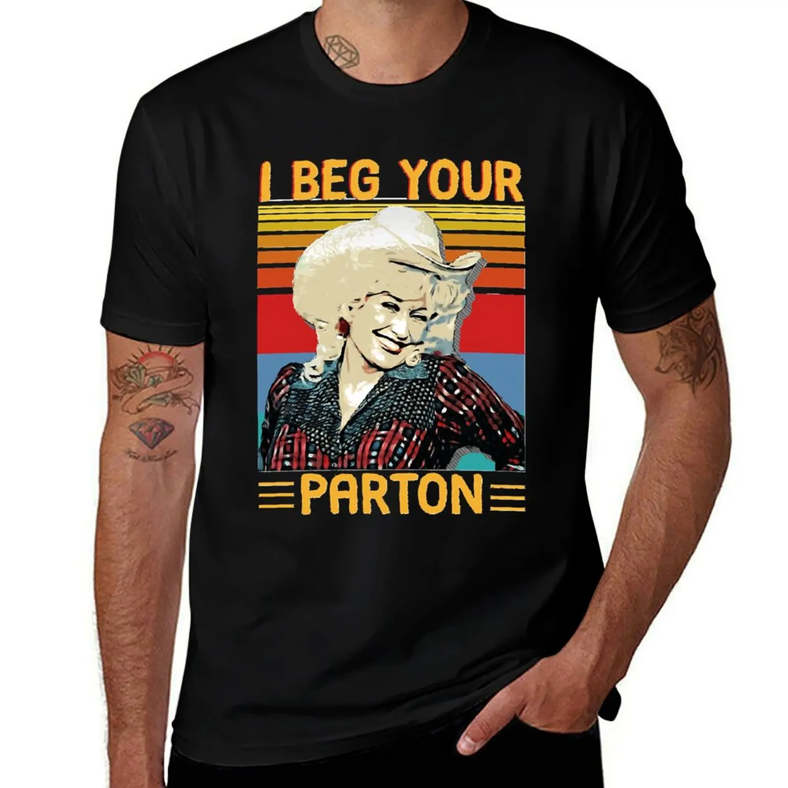 

vintage i beg your parton's gifts Classic T-Shirt Man t-shirt rapper graphic tees Short sleeve tee men