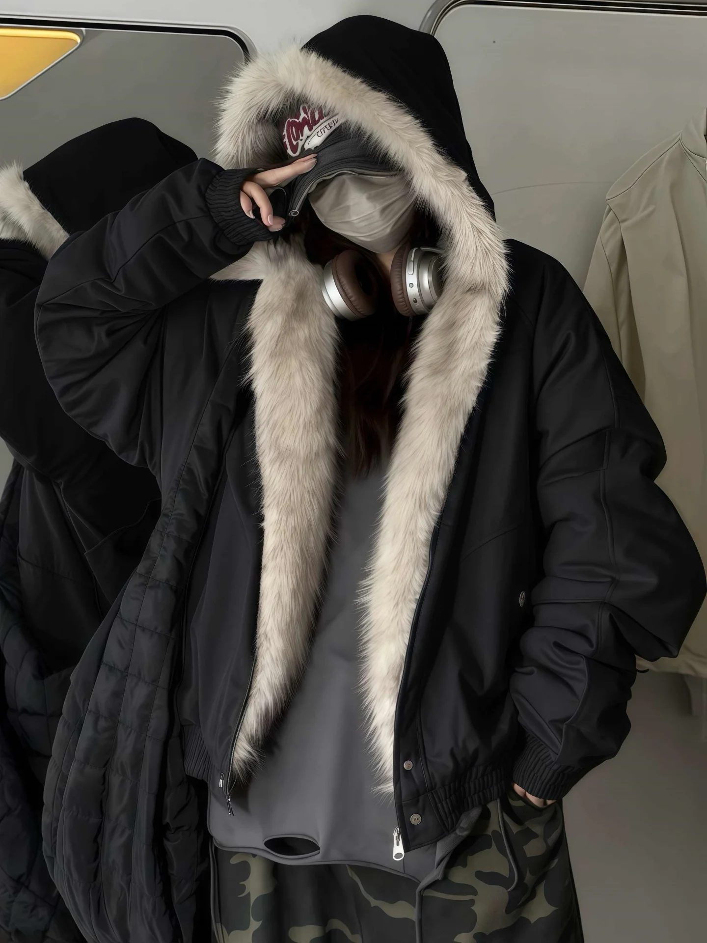 

Мужская зимняя теплая куртка Cleanfit American Style с утолщенным воротником из искусственного меха, на хлопковом наполнителе, повседневная, свободного кроя, короткая модель