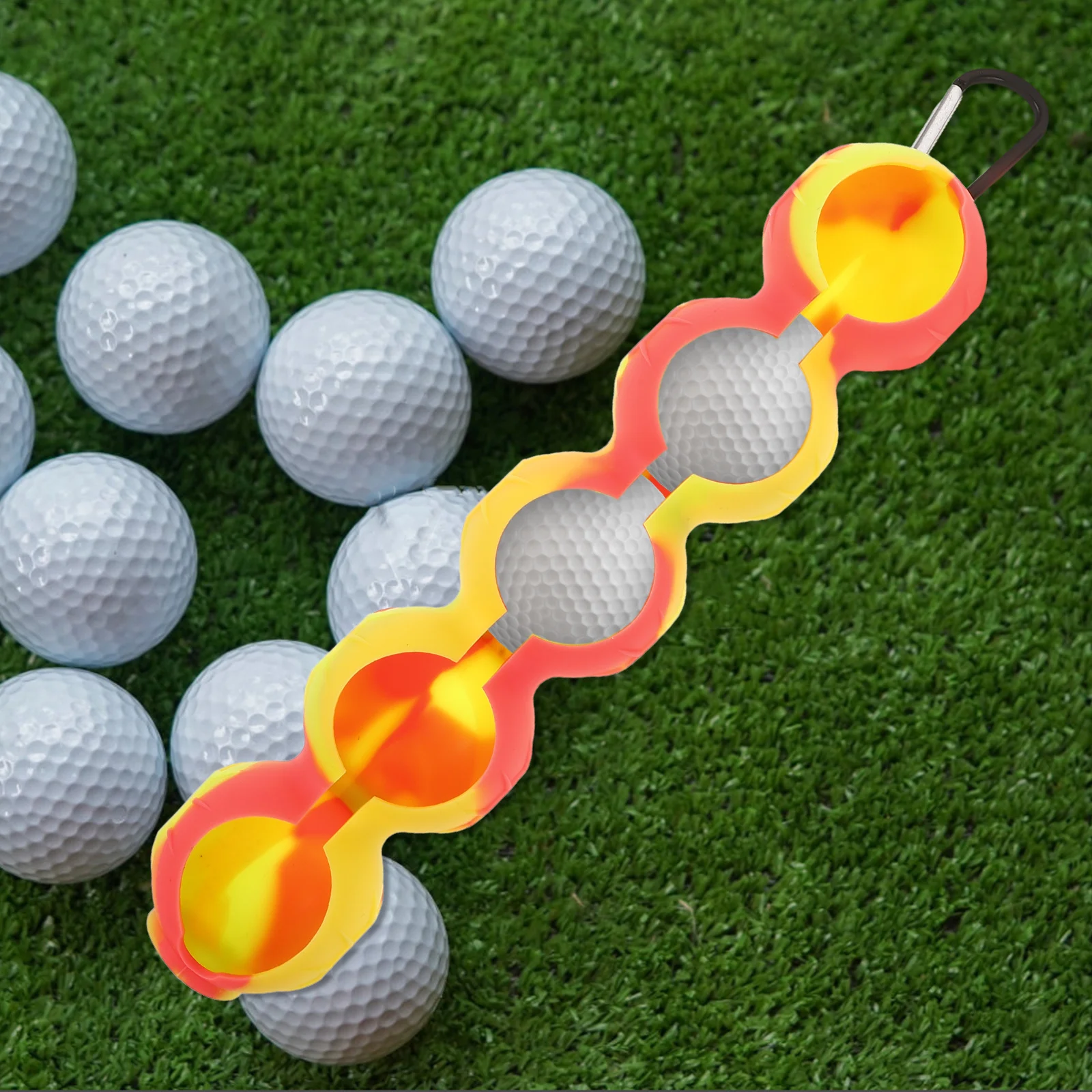 

Golf Ball Holder for Bag Silicone Material Ensures Protection Comfortable Handling Convenient Hanging Design Golf Ball Storage