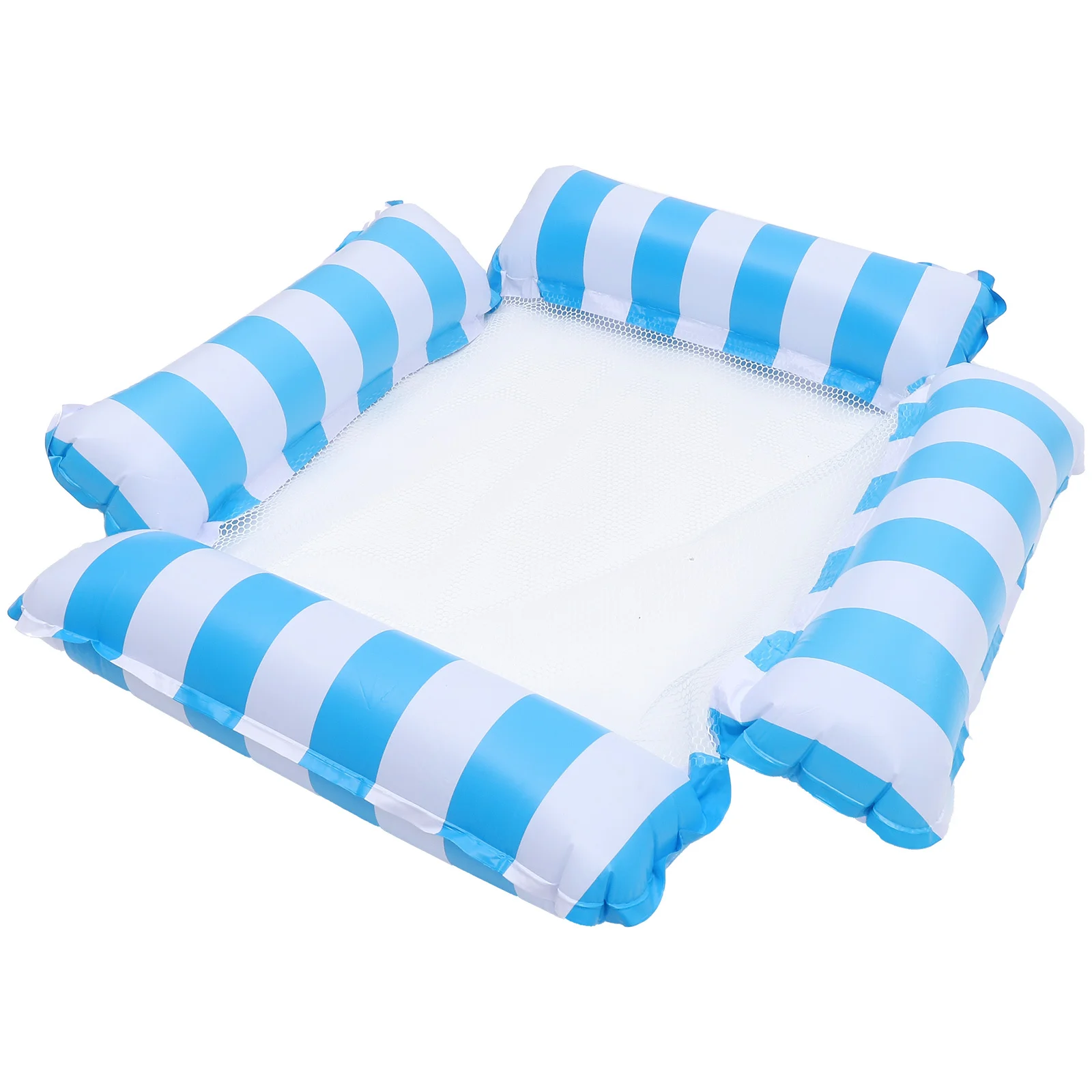 Heavy Duty Pool Floating Hammock Netting Chair 220 Lb Capacity Smooth Drifting Inflatable Mesh Float for Swimming Pool Adult