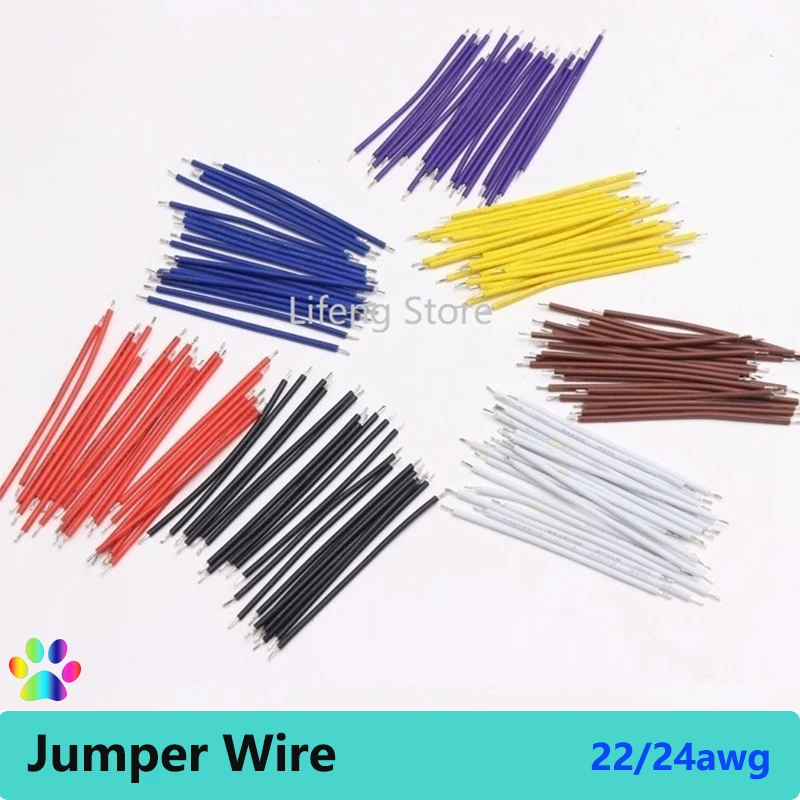 

140/160/180/240Pcs Fly Jump Cable 24/22 AWG Electron Solder Cable PVC Insulated Tin-plated Copper Conduct Connector Jumper Wire