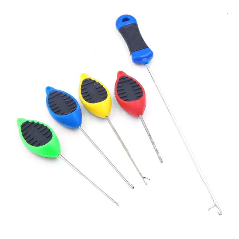 1 Set European Style Carp Fishing Gear Including High Carbon Steel Plastic Handle Pellet Bait Through Bait Hook Needle