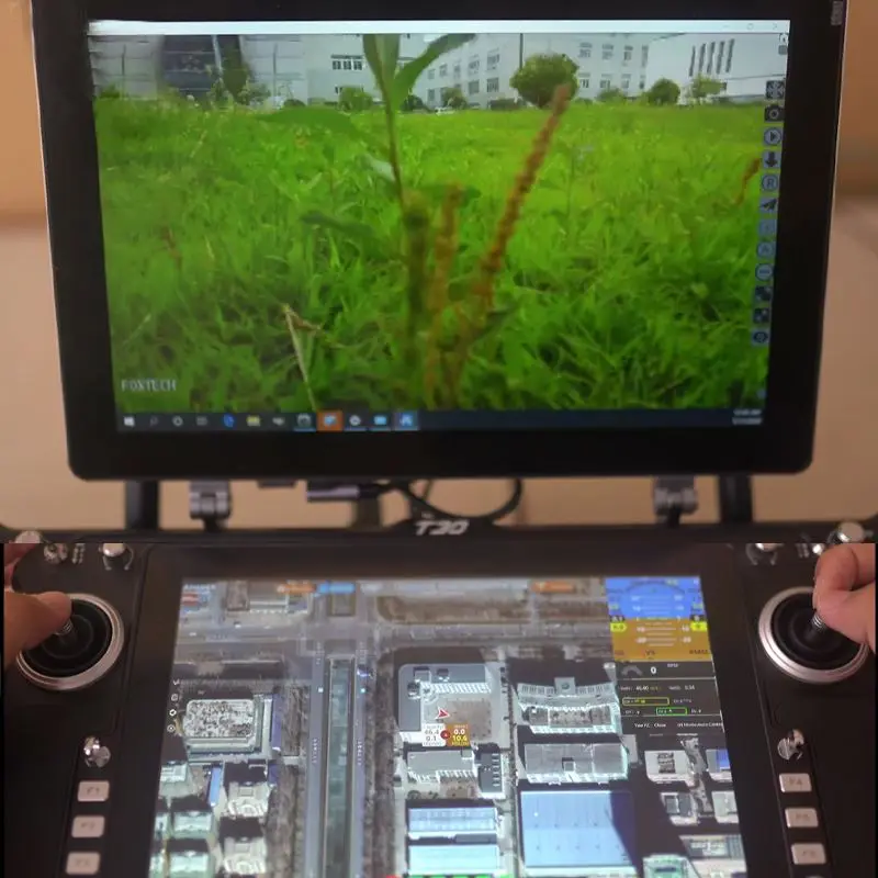 محطة تحكم أرضية 2025 T30S 15KM IP53 Wndows10 مع شاشات مزدوجة GCS لـ DR-ONE #4