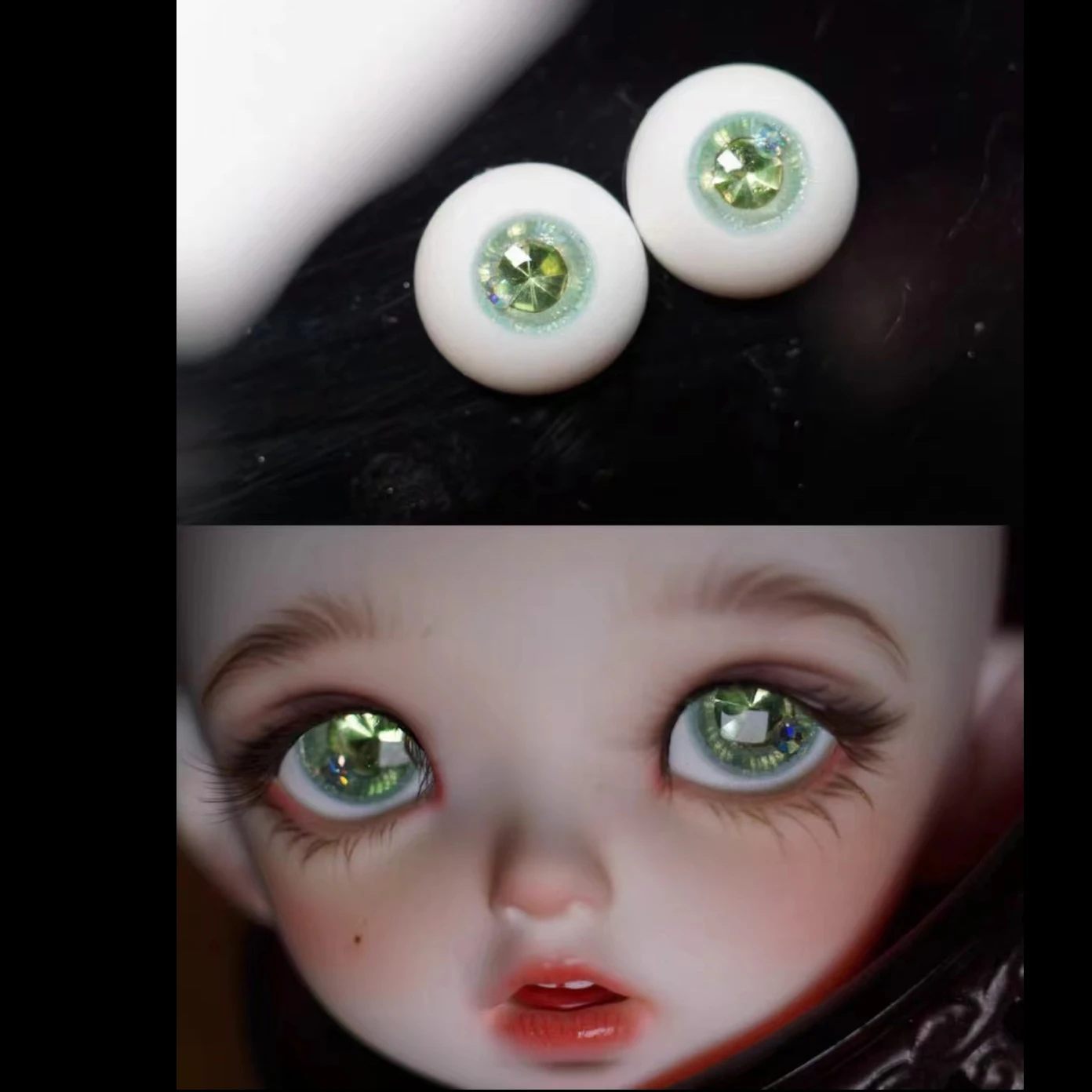 Harz Augen Puppe Augapfel DIY Handgemachte Augapfel Für 1/6 1/8 1/3 BJD Puppe OB11 10mm/12mm/14mm/16mm Puppe Zubehör Augapfel – Detail 5