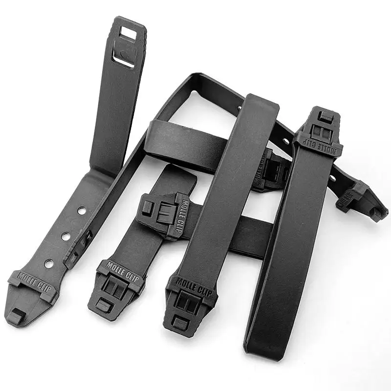 Tactical MOLLE Connection Buckle - Kydex Sheath Waist Belt Clip + Installation Screws