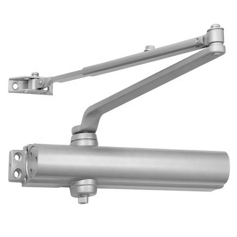 D8016T Auto Size Adjustable Hold Open Door Closer with Heavy Duty Stop Arm for 20-150kg door