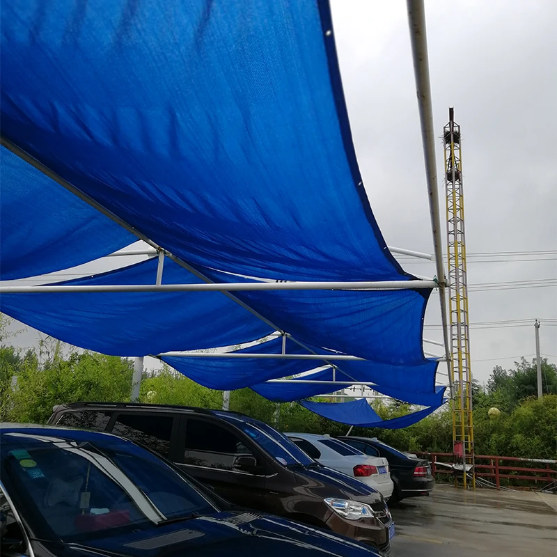 Sun Sail Shade - مظلة شمسية مستطيلة زرقاء من قماش