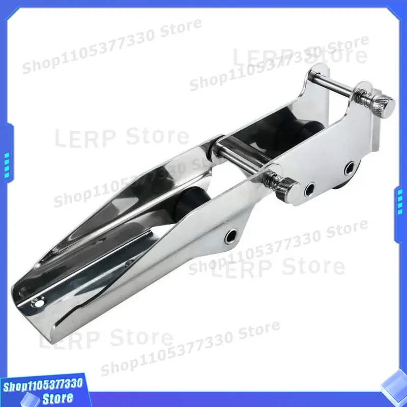 330mm Folding Anchor Roller Bracket Stainless Steel Marine Hardware Yacht Accessories Boat Deck Mounting Plate for Bow Pulpit