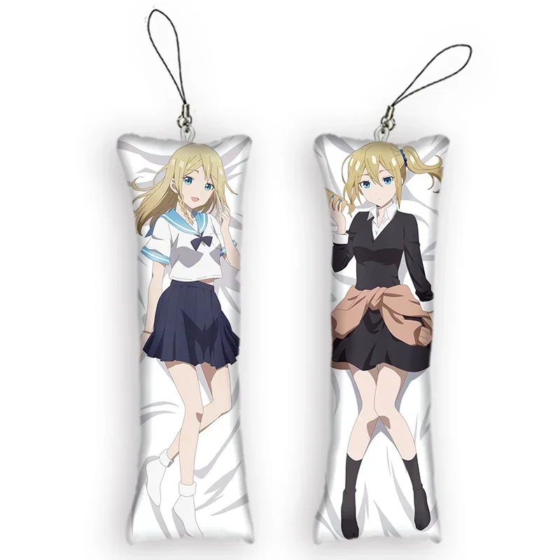 

Fashion4x12cmKaguya-sama: Love Is War Dakimakura Mini Keychain Cute Anime Hayasaka Ai KeyChain Decor Pendant Otaku Bag Pendants