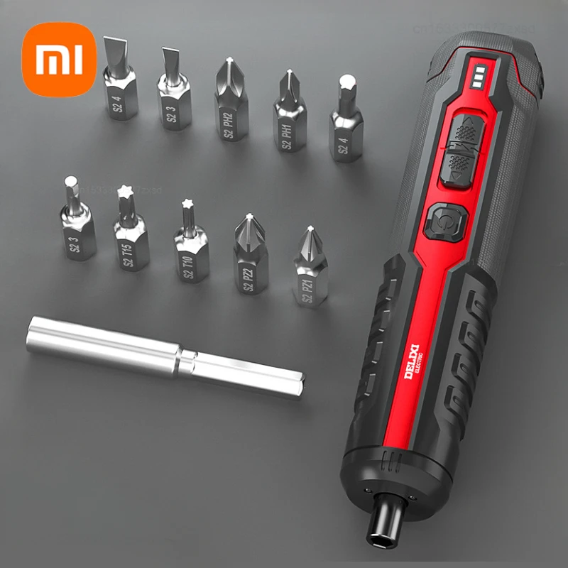 

Xiaomi Delixi Electric Maintain Screwdriver Mini Rechargeable Driver Small Mini Household Multifunctional Power Repair Tools Set