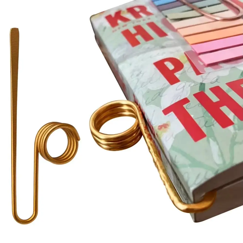 

Creative Metal Book Holder Exquisite Portable Ring Bookmark Multi-function Light Weight Finger Ring Book Opener Holder
