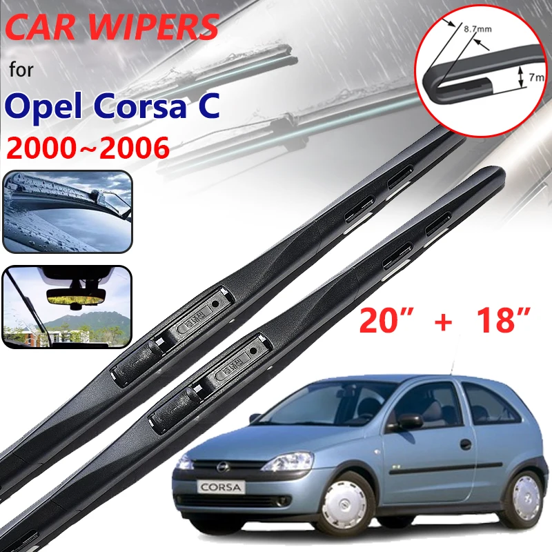 Car Windscreen Wiper For Vauxhall Chevrolet Opel Corsa C 2000~2006 Front Windscreen Premium Beam Blade Wiper Brushe Accessories