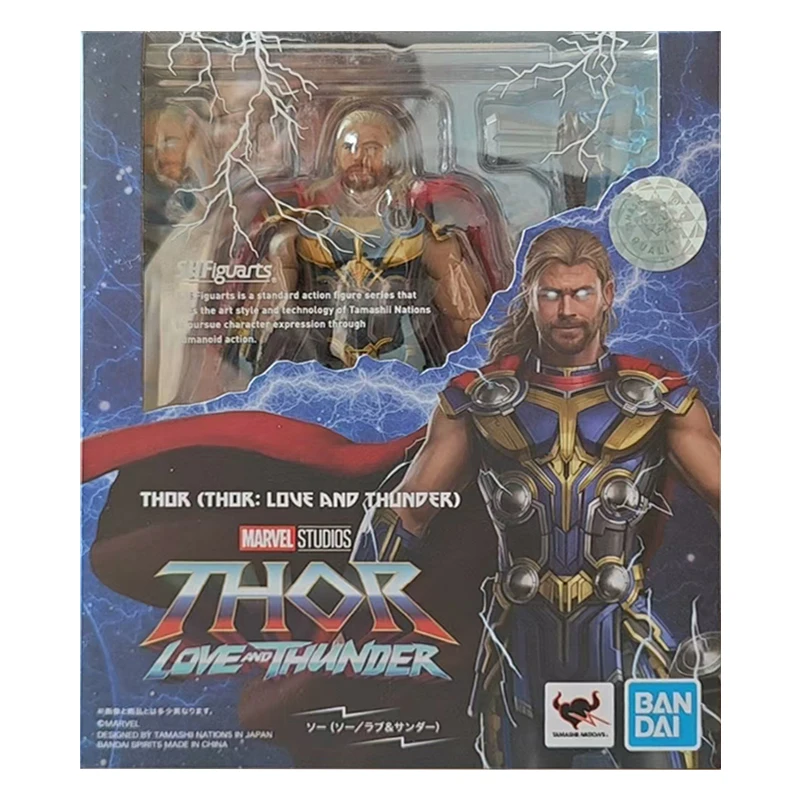 Bandai Namco S.h.figuarts Thor 16Cm Thor Love and Thunder Anime Original Action Figure Model Toy Birthday Gift Collection