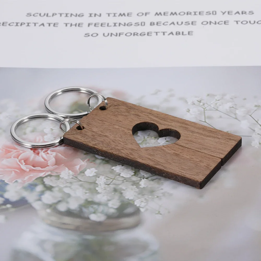 10pcs Blank Wooden Pet ID Tag Dog Pendants House Keychain Wood Keyring Handwork DIY Charm For Family Jewelry Accessories Wooden